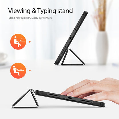 For Xiaomi Redmi Pad SE DUX DUCIS Domo Series Magnetic Flip Leather Tablet Case(Black) by DUX DUCIS