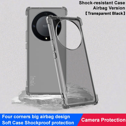 For Honor X9a 5G/Magic5 Lite 5G/X40 5G imak Shockproof Airbag TPU Phone Case(Transparent Black) by imak