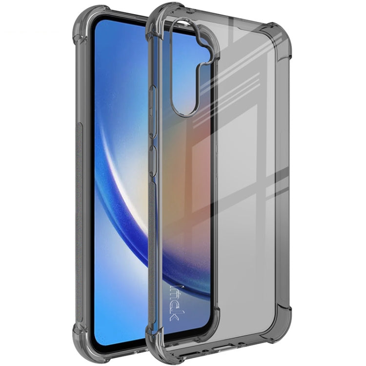 For Samsung Galaxy A34 5G imak Shockproof Airbag TPU Phone Case(Transparent Black) by imak