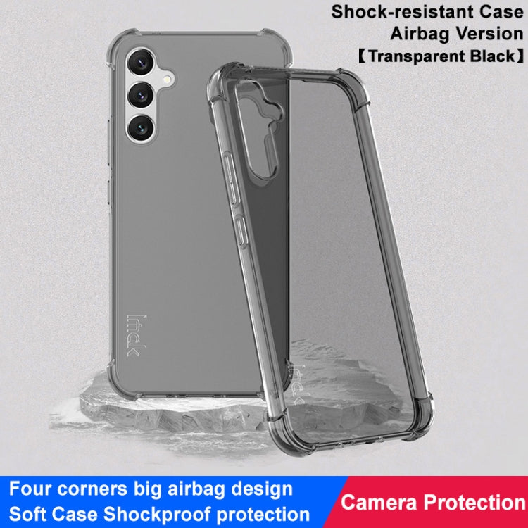 For Samsung Galaxy A34 5G imak Shockproof Airbag TPU Phone Case(Transparent Black) by imak