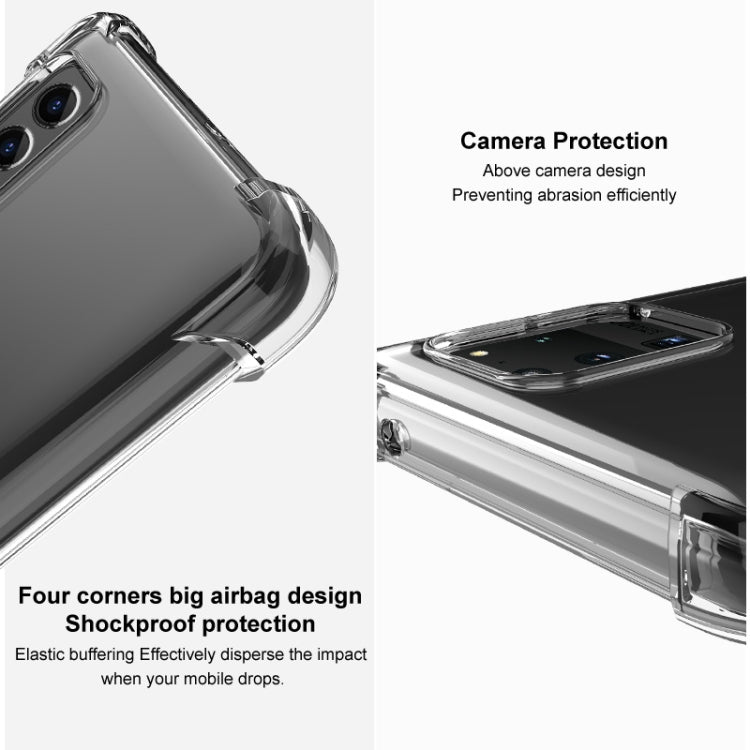 For Samsung Galaxy A34 5G imak Shockproof Airbag TPU Phone Case(Transparent Black) by imak