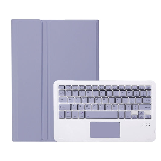 For Xiaomi Pad 6 / Pad 6 Pro A0N7-A Lambskin Texture Ultra-thin Bluetooth Keyboard Leather Case with Touchpad(Purple) by buy2fix