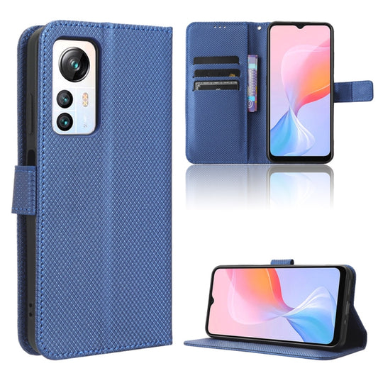 For Blackview A85 Diamond Texture Leather Phone Case(Blue) by buy2fix