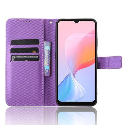 For Blackview A85 Diamond Texture Leather Phone Case(Purple) by buy2fix