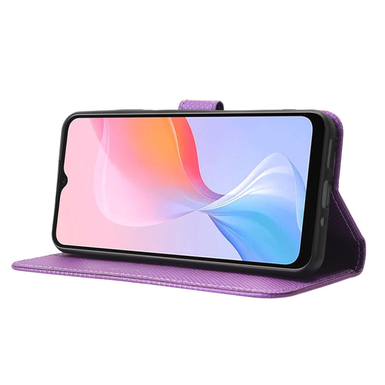 For Blackview A85 Diamond Texture Leather Phone Case(Purple) by buy2fix