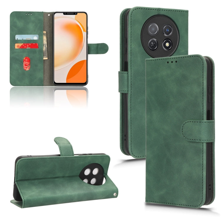 For Huawei Enjoy 60X Skin Feel Magnetic Flip Leather Phone Case(Green) by buy2fix