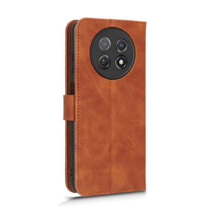 For Huawei Enjoy 60X Skin Feel Magnetic Flip Leather Phone Case(Brown) by buy2fix