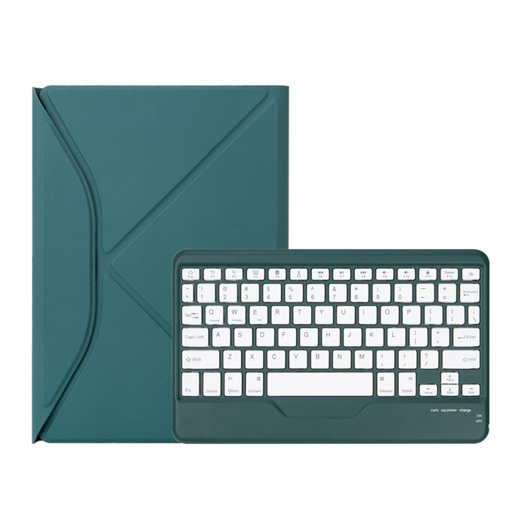 Z10B For iPad 10th Gen 10.9 2022 / 11 2025 Pen Slot Bluetooth Keyboard Leather Tablet Case(Green) - Universal by buy2fix | Online Shopping UK | buy2fix