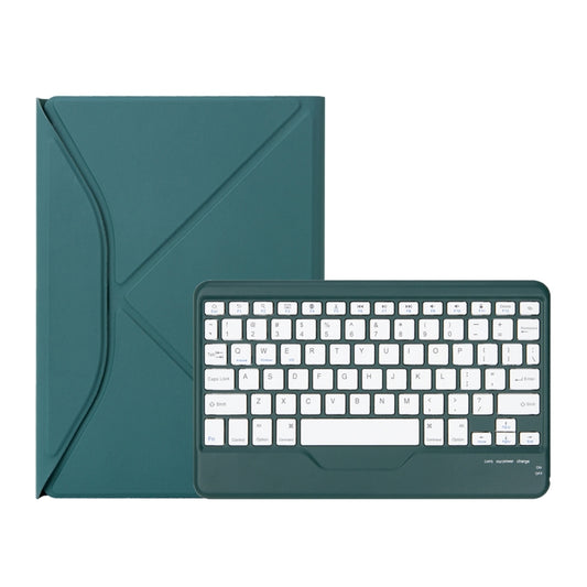 Z10B For iPad 10th Gen 10.9 2022 / 11 2025 Pen Slot Bluetooth Keyboard Leather Tablet Case(Green) - Universal by buy2fix | Online Shopping UK | buy2fix
