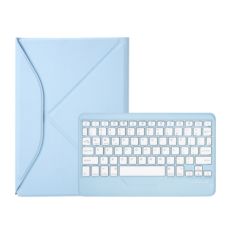 Z10B For iPad 10th Gen 10.9 2022 / 11 2025 Pen Slot Bluetooth Keyboard Leather Tablet Case(Blue) - Universal by buy2fix | Online Shopping UK | buy2fix
