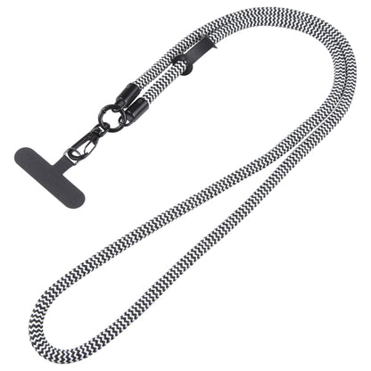 Adjustable Universal Phone Lanyard with Detachable Clip(Black + White) - Lanyards & Wrist Straps by buy2fix | Online Shopping UK | buy2fix