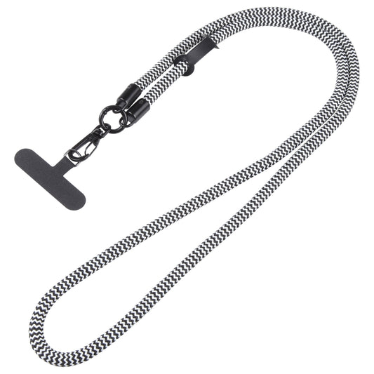 Adjustable Universal Phone Lanyard with Detachable Clip(Black + White) - Lanyards & Wrist Straps by buy2fix | Online Shopping UK | buy2fix