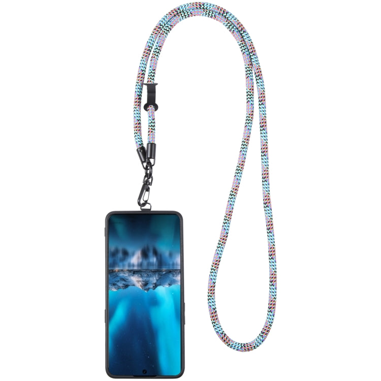 Adjustable Universal Phone Lanyard with Detachable Clip(Purple Orange Blue) - Lanyards & Wrist Straps by buy2fix | Online Shopping UK | buy2fix