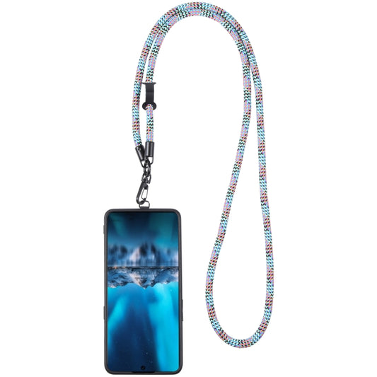 Adjustable Universal Phone Lanyard with Detachable Clip(Purple Orange Blue) - Lanyards & Wrist Straps by buy2fix | Online Shopping UK | buy2fix