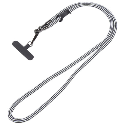 Adjustable Universal Phone Lanyard with Detachable Clip(Black White Stripes) - Lanyards & Wrist Straps by buy2fix | Online Shopping UK | buy2fix