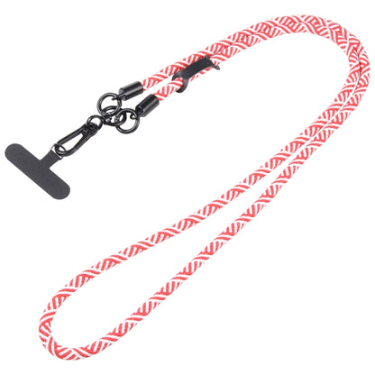 Adjustable Universal Phone Lanyard with Detachable Clip(Red + White) - Lanyards & Wrist Straps by buy2fix | Online Shopping UK | buy2fix