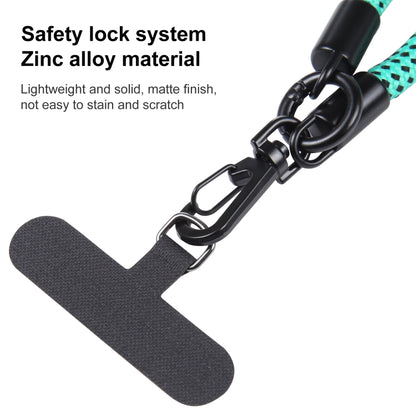Adjustable Universal Phone Lanyard with Detachable Clip(Black + Green) - Lanyards & Wrist Straps by buy2fix | Online Shopping UK | buy2fix