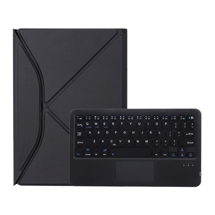 Z10B-A For iPad 10th Gen 10.9 2022 / 11 2025 Pen Slot Touchpad Bluetooth Keyboard Leather Tablet Case(Black) - Universal by buy2fix | Online Shopping UK | buy2fix