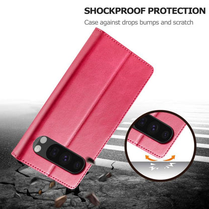 For Google Pixel 10 Pro XL LC.IMEEKE Calf Texture Flip Leather Phone Case(Red) - Google Cases by LC.IMEEKE | Online Shopping UK | buy2fix