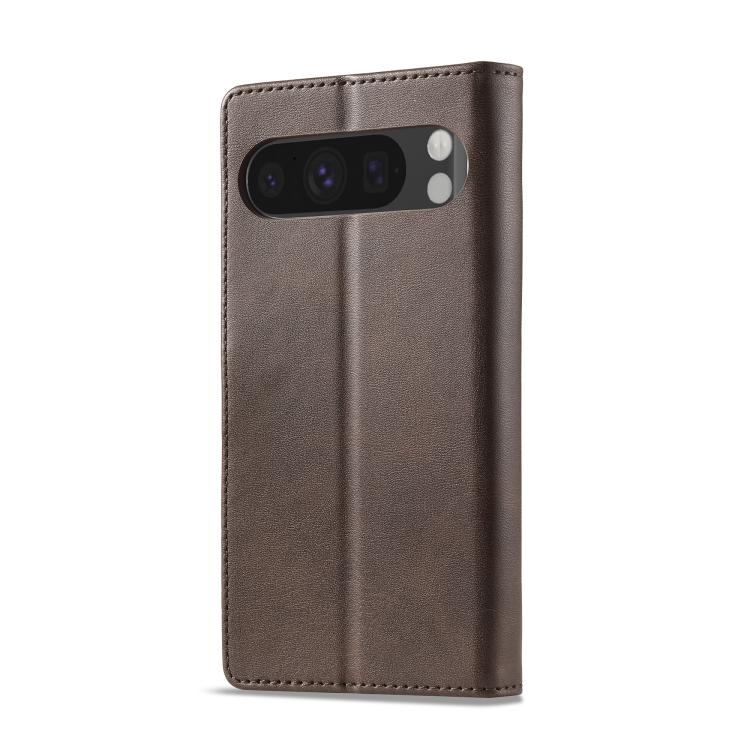 For Google Pixel 10 / 10 Pro LC.IMEEKE Calf Texture Flip Leather Phone Case(Brown) - Google Cases by LC.IMEEKE | Online Shopping UK | buy2fix
