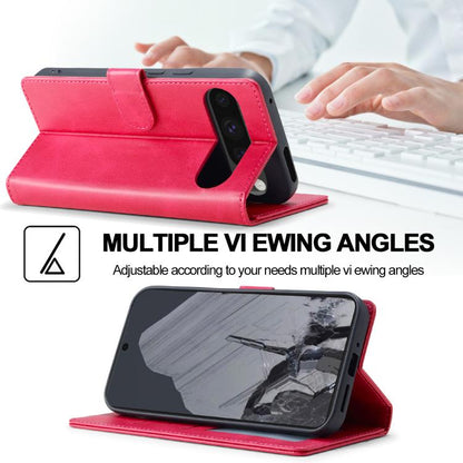 For Google Pixel 10 / 10 Pro LC.IMEEKE Calf Texture Flip Leather Phone Case(Red) - Google Cases by LC.IMEEKE | Online Shopping UK | buy2fix