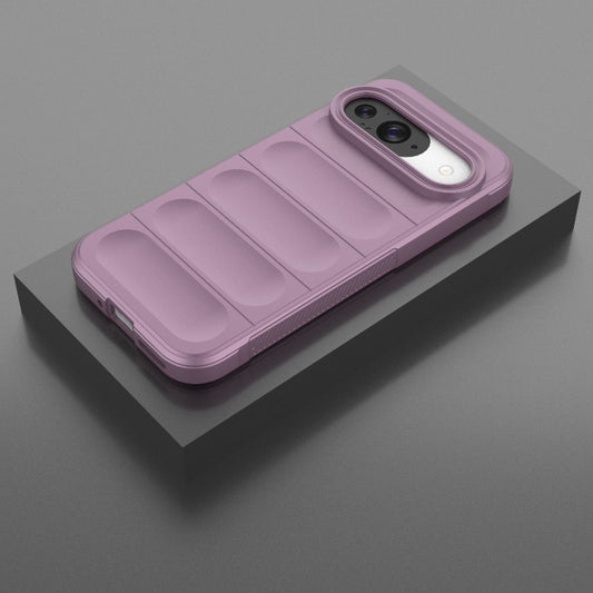 For Google Pixel 9 Pro 5G Magic Shield TPU + Flannel Phone Case(Purple) - Google Cases by buy2fix | Online Shopping UK | buy2fix