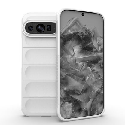 For Google Pixel 9 Pro XL 5G Magic Shield TPU + Flannel Phone Case(White) by buy2fix