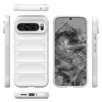 For Google Pixel 9 Pro XL 5G Magic Shield TPU + Flannel Phone Case(White) by buy2fix