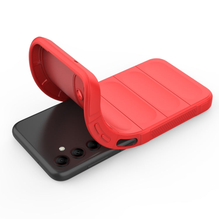 For Samsung Galaxy M14 5G Magic Shield TPU + Flannel Phone Case(Red) by buy2fix