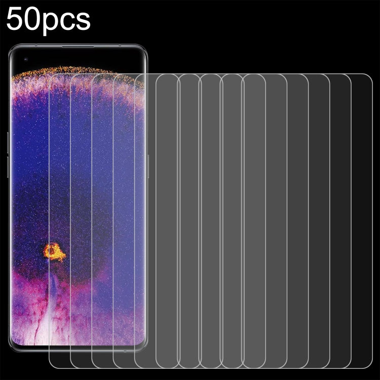For OPPO Find X8 Pro 50pcs 0.26mm 9H 2.5D Tempered Glass Film by buy2fix
