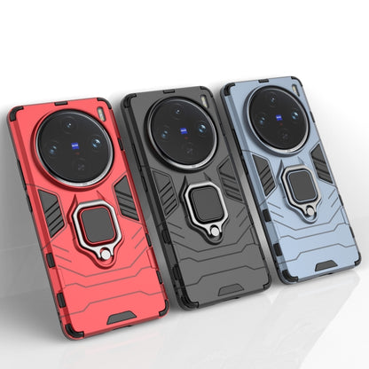 For vivo X100 Pro 5G Magnetic Ring Holder PC + TPU Phone Case(Black) - vivo Cases by buy2fix | Online Shopping UK | buy2fix