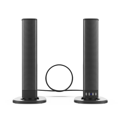 BS-36 20W Multi-Function 3D Stereo Surround Bluetooth Speaker Subwoofer Soundbar(Black) - Desktop Speaker by buy2fix | Online Shopping UK | buy2fix
