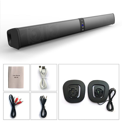 BS-36 20W Multi-Function 3D Stereo Surround Bluetooth Speaker Subwoofer Soundbar(Black) - Desktop Speaker by buy2fix | Online Shopping UK | buy2fix