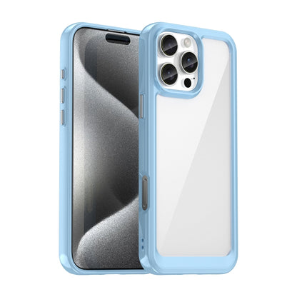 For iPhone 16 Pro Max Colorful Series Acrylic + TPU Phone Case(Blue) by buy2fix