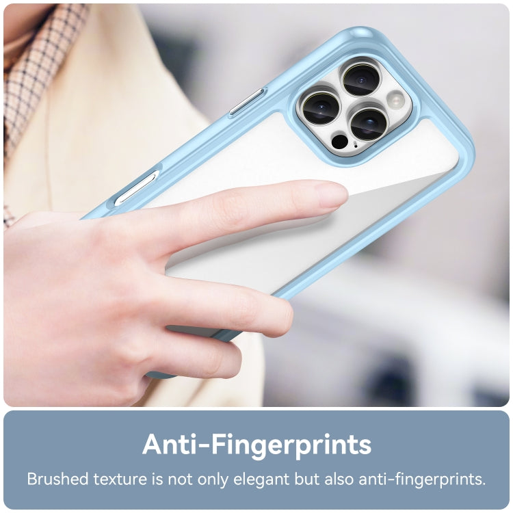 For iPhone 16 Pro Max Colorful Series Acrylic + TPU Phone Case(Blue) by buy2fix