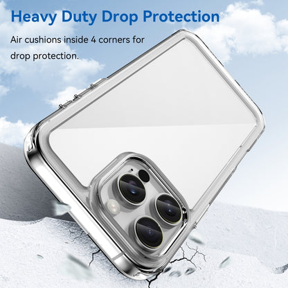 For iPhone 16 Pro Max Colorful Series Acrylic + TPU Phone Case(Transparent) by buy2fix