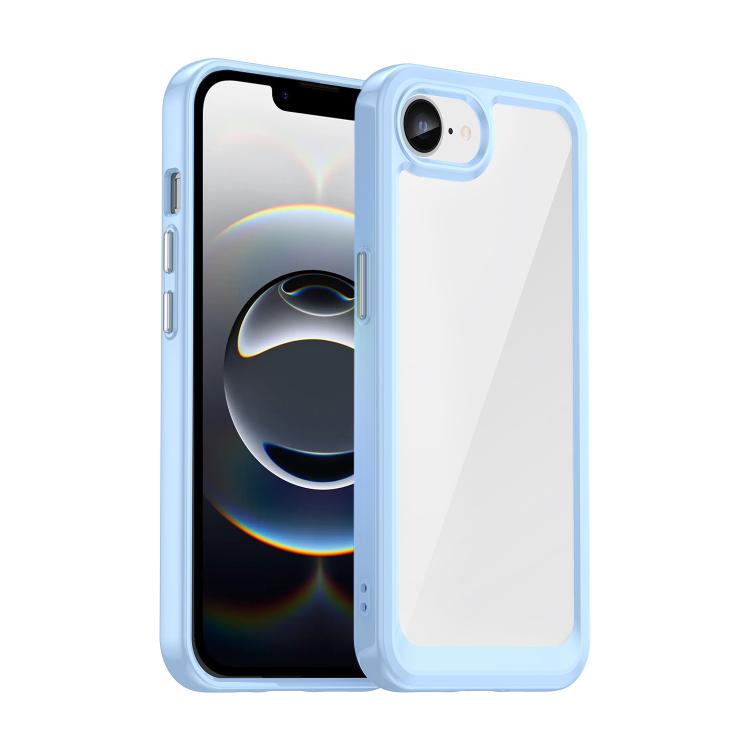 For iPhone 16e Colorful Series Acrylic + TPU Phone Case(Blue) by buy2fix