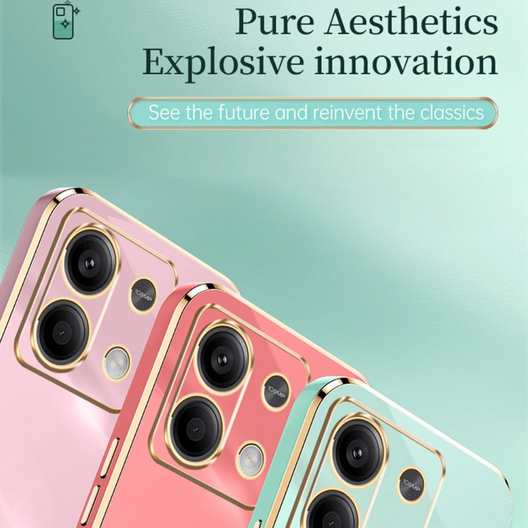 For Xiaomi Redmi Note 13 Pro 4G XINLI Straight Edge 6D Electroplate TPU Phone Case(Black) - Xiaomi Cases by XINLI | Online Shopping UK | buy2fix