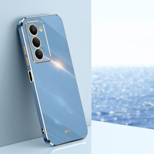 For Redmi 15 5G / 4G EU 171mm XINLI Straight Edge 6D Electroplate TPU Phone Case(Celestial Blue)
