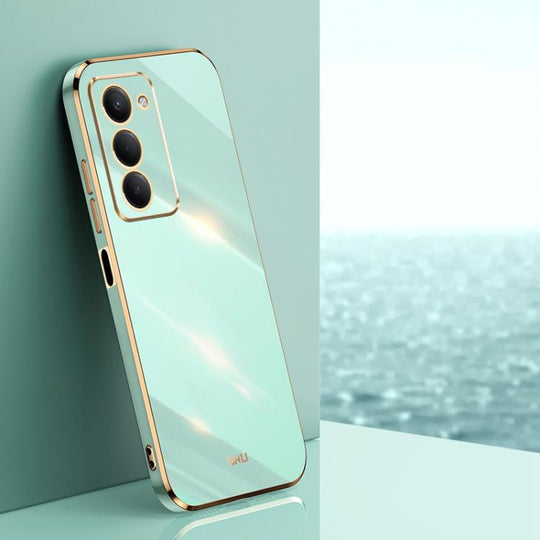 For Redmi 15 5G / 4G EU 171mm XINLI Straight Edge 6D Electroplate TPU Phone Case(Mint Green)