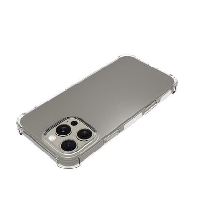 For iPhone 16 Pro Max Shockproof Non-slip Thickening TPU Phone Case(Transparent) by buy2fix