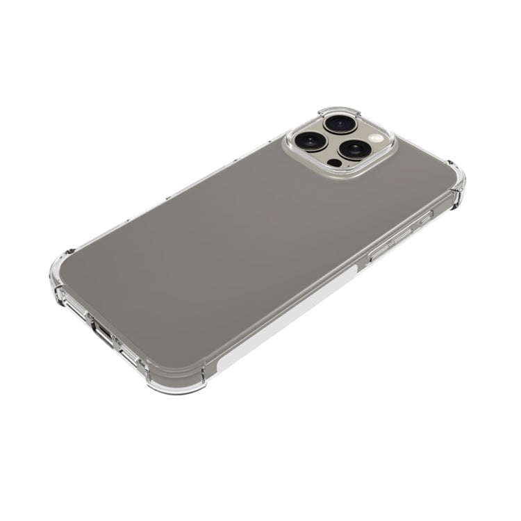 For iPhone 16 Pro Max Shockproof Non-slip Thickening TPU Phone Case(Transparent) by buy2fix