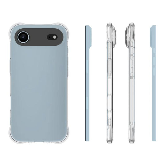 For iPhone Air Shockproof Non-slip Thickening TPU Phone Case(Transparent) - iPhone Air Cases by buy2fix | Online Shopping UK | buy2fix