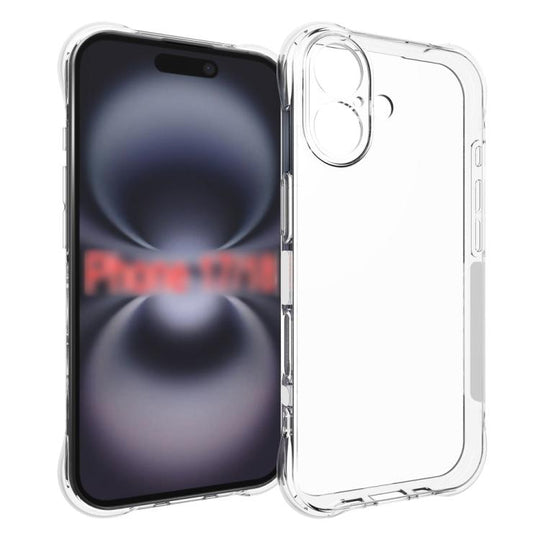 For iPhone 18 Shockproof Non-slip Thickening TPU Phone Case(Transparent)