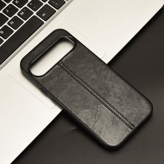 For Google Pixel 9 Sewing Cow Pattern Skin PC + PU + TPU Phone Case(Black) by buy2fix