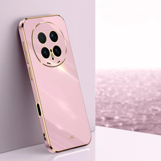 For Honor Magic8 Pro XINLI Straight Edge 6D Electroplate TPU Phone Case(Cherry Purple)