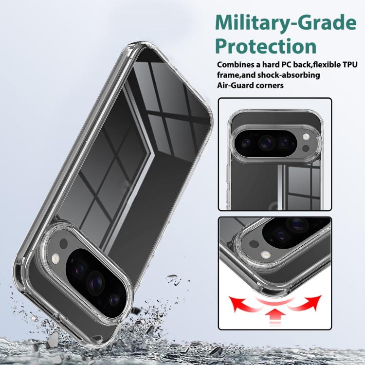 For Google Pixel 10 Pro Scratchproof Acrylic TPU Phone Case(Transparent) - Google Cases by buy2fix | Online Shopping UK | buy2fix