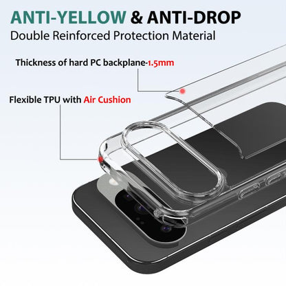 For Google Pixel 10 Scratchproof Acrylic TPU Phone Case(Transparent) - Google Cases by buy2fix | Online Shopping UK | buy2fix