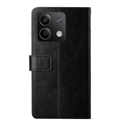 For Xiaomi Redmi Note 13 4G Y-shaped Pattern Flip Leather Phone Case(Black) - Xiaomi Cases by buy2fix | Online Shopping UK | buy2fix