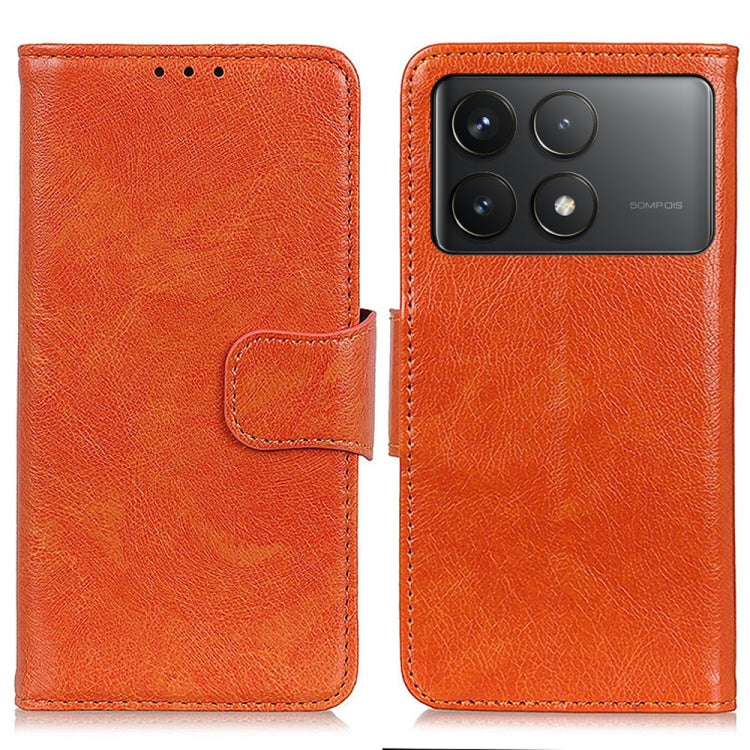 For Xiaomi Redmi K70 5G / K70 Pro 5G Nappa Texture Horizontal Flip Leather Phone Case(Orange) by buy2fix